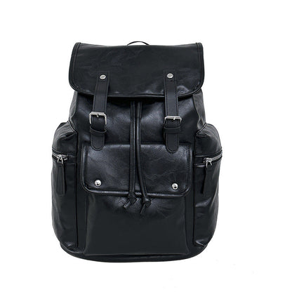 Solid Color Simple Couple Convenient Travel Large Capacity Backpack