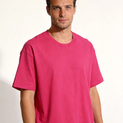 Cotton T-shirt ColorfulUnisexSolid Color