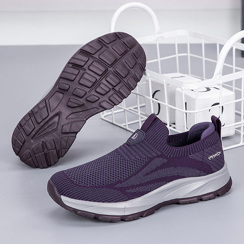 Summer Shoes For The Old Walking Widening Sports