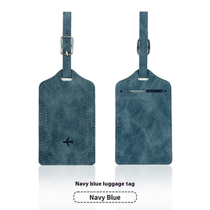 PU Leather Anti-magnetic Passport Holder Luggage Tag Suit