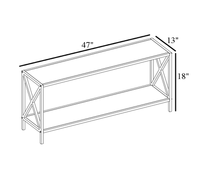 Xena 47" Metal Industrial TV Stand