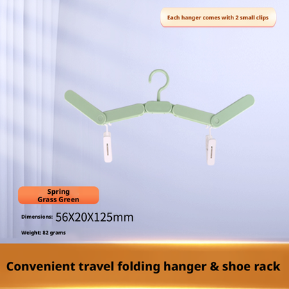Travel folding hanger-without clips-fish belly white-ABS+PP-1 piece