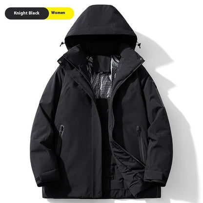 Winter Cotton-padded Coat Shell Jacket Fleece-lined Cold-resistant Windproof Waterproof Antifouling Outdoor
