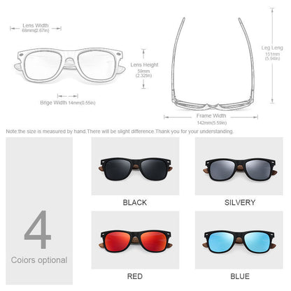 Polarized Sun Glasses Bamboo And Wood M Nail Sunglasses