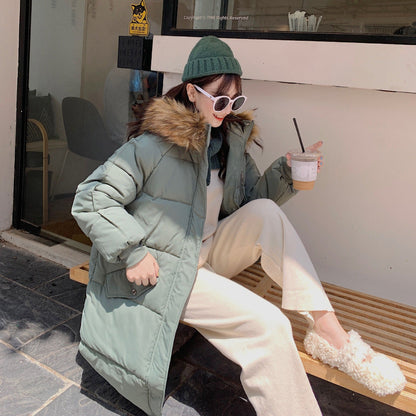 New Winter Mid-length Loose Plus-size Down Padded Jacket For Women