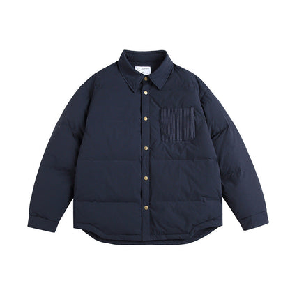 Men's Fashionable Waterproof Light Shirt Down Jacket
