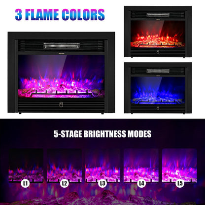 28.5" Recessed Electric Fireplace