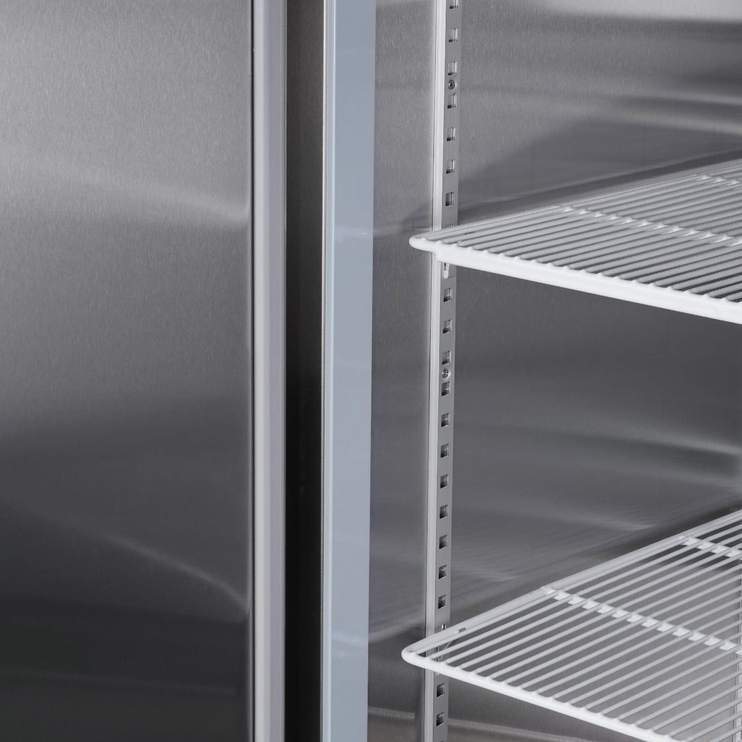Heavy-Duty 54-Inch Stainless Steel 2-Door Reach-In Upright Commercial Freezer (SAK66598)