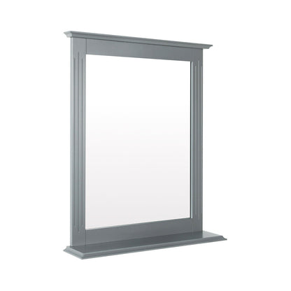 Wall-Mounted Multipurpose Vanity Mirror with Shelf