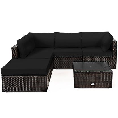 6 Pieces Outdoor Patio Rattan
