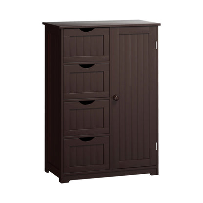Standing Indoor Wooden Cabinet with 4 Drawers