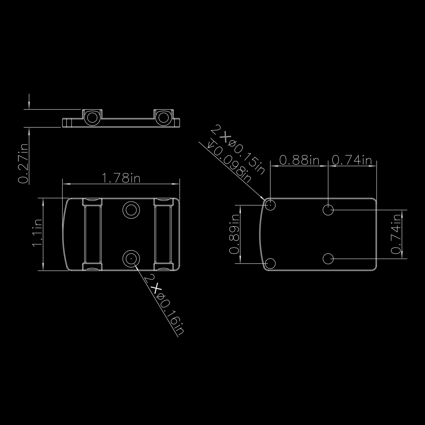INFITAC Fast Mini FMP13 | w/ Standard RMR Footprint & Rifle Mount Compatible
