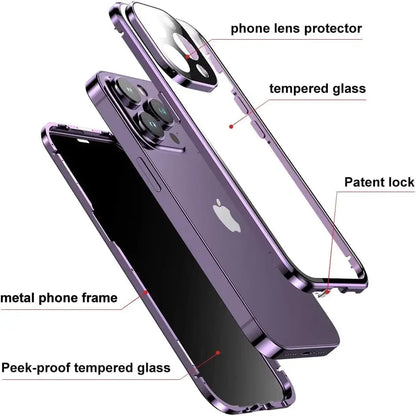 Double Glass Anti-Peep Case iphone