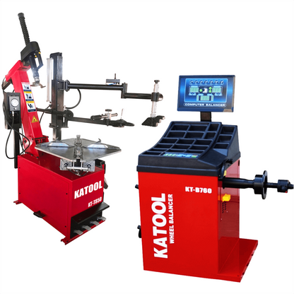 Katool KT-T850 Tire Changer & KT-B760 Wheel Balancer Combo