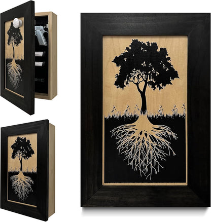 Tree of Life Hidden Gun Storage Wall Decor Concealment Furniture