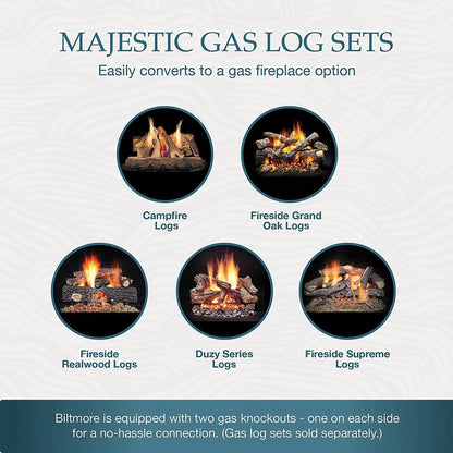 Majestic Biltmore Radiant 36-Inch Open Wood Burning Fireplace [SB60] (SAK13487)