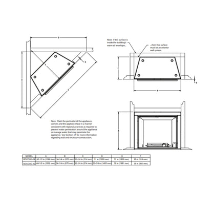 Majestic Courtyard 55K BTU 42-Inch Traditional Outdoor Natural Gas Fireplace (No Refractory) [ODCOUG-42NR] (SAK45318)