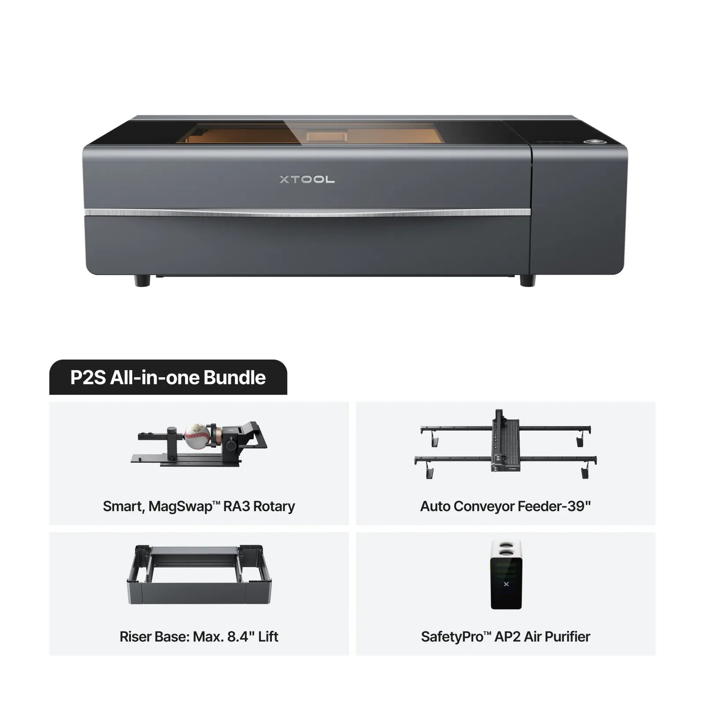 xTool P2S 55W Desktop CO2 Laser Cutter