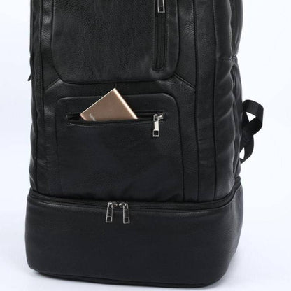 Black Leather Patented Carry-on Bag (XL Design) (Only 300 Made)