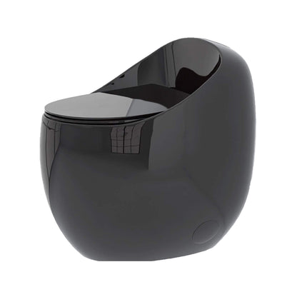 Nuvia Modern 1.28 GPF Single Flush 1-Piece Ceramic Egg-Shaped Toilet (SAK93341)