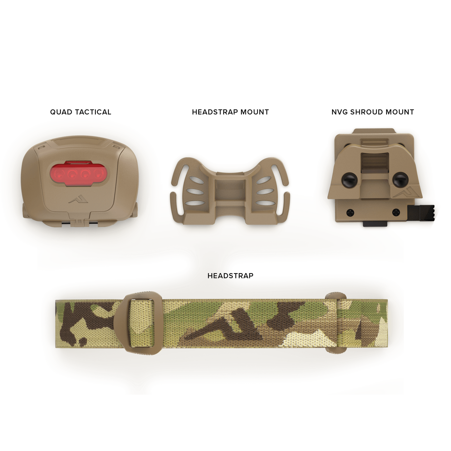Princeton Tec Quad Tactical MPLS | 78 Lumens Headlamp | Made in USA