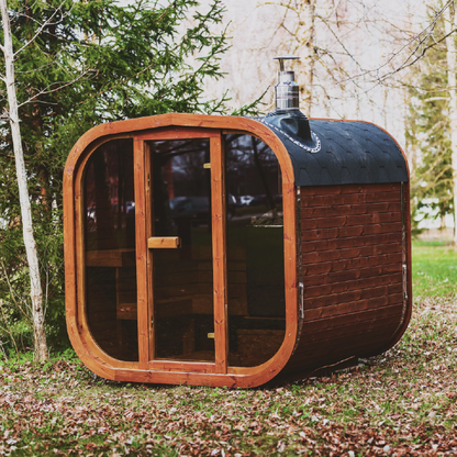 Mande MW20 Outdoor ThermoWood Sauna – Premium Backyard Relaxation by Patio Elegance
