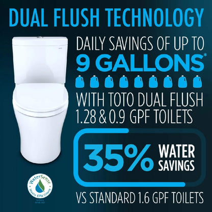 [MW4484726CEMFGN#01] TOTO Aquia IV Arc Dual Flush Universal Height Toilet With Washlet S7  Bidet Seat (SAK17483)