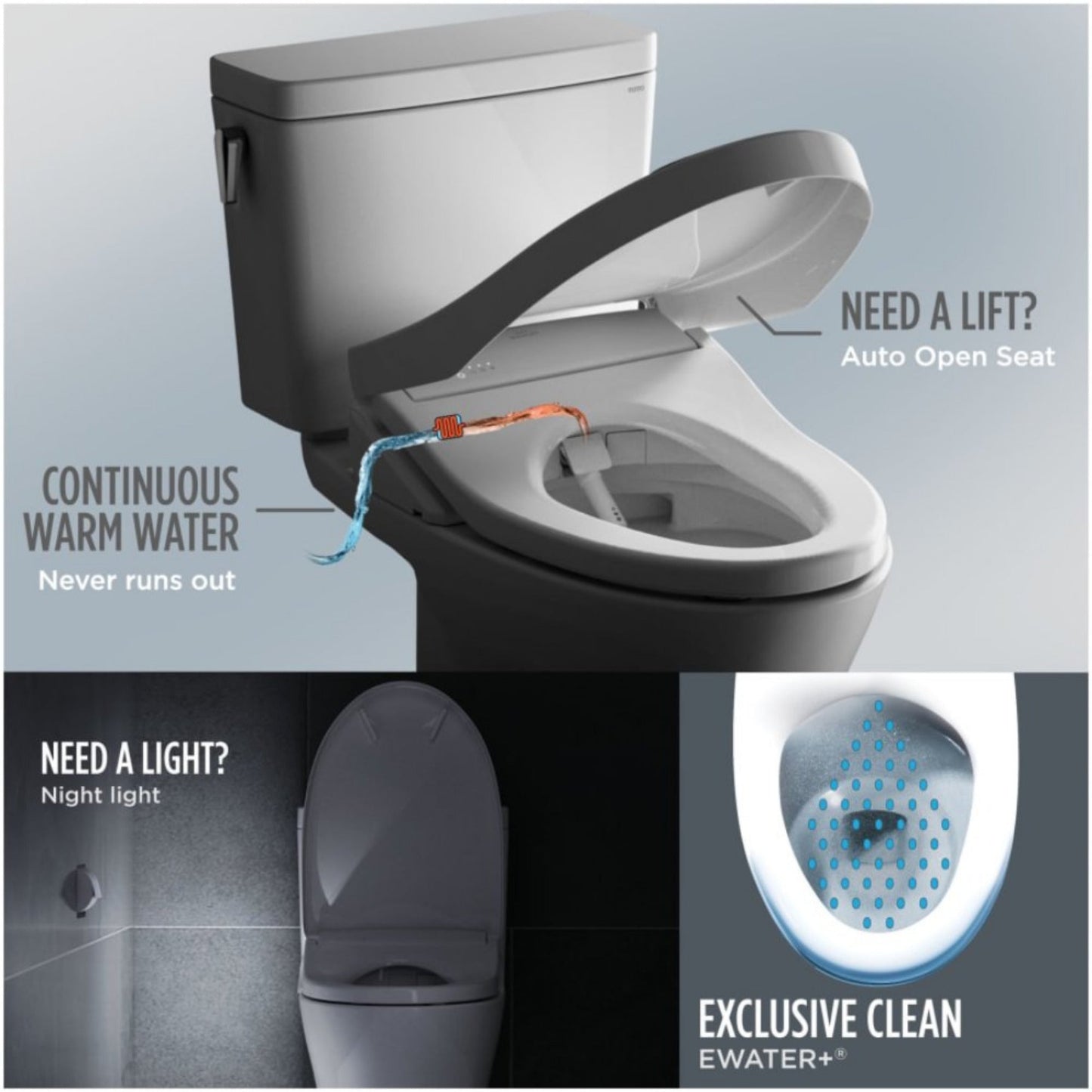[MW4544726CEFG#01] TOTO Drake II 1.28 GPF Elongated Chair Height Toilet With Washlet S7 Bidet Seat (SAK29654)