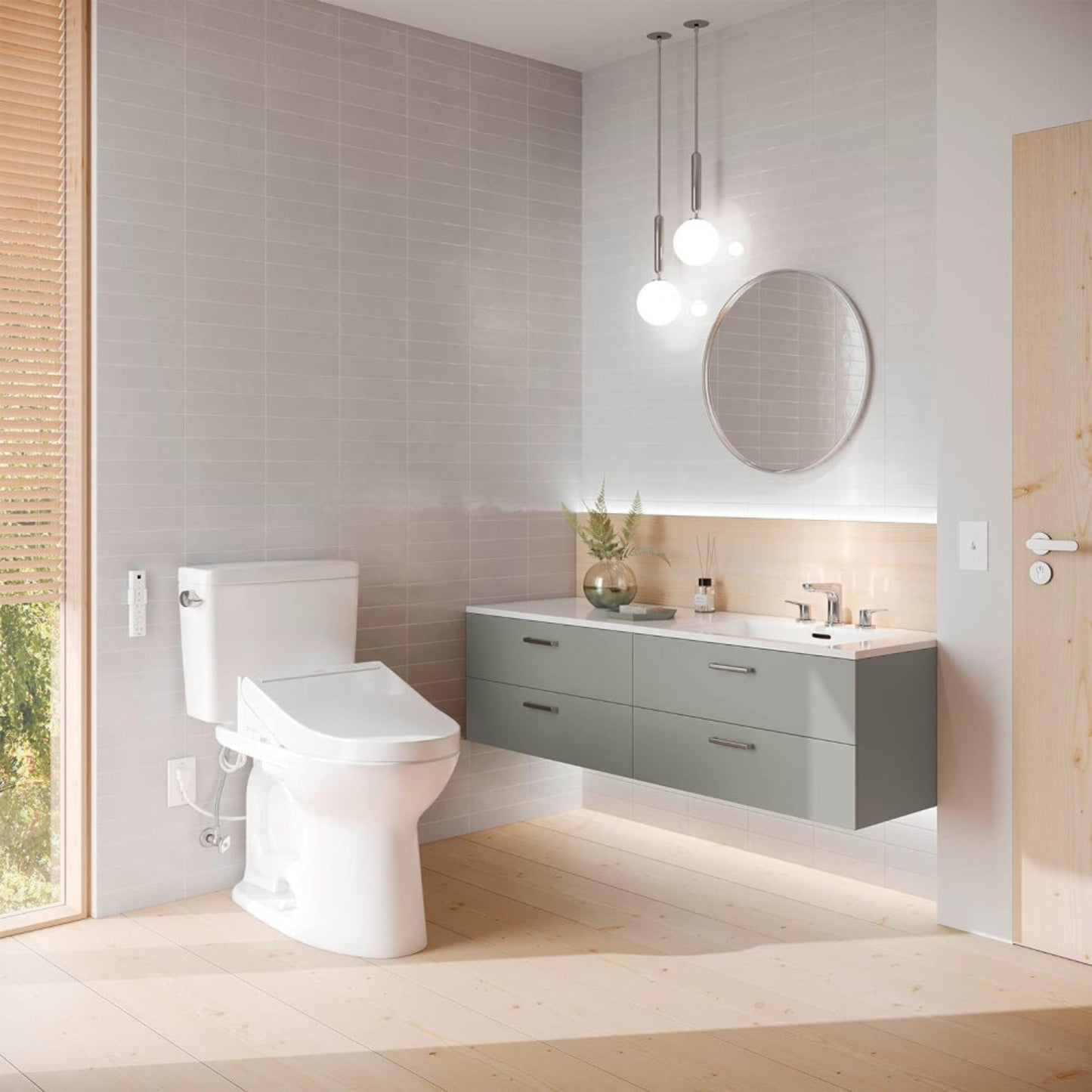 [MW7763084CSFG#01] TOTO Drake C5 Bidet Seat With 1.6 GPF UH Washlet Toilet (SAK75939)