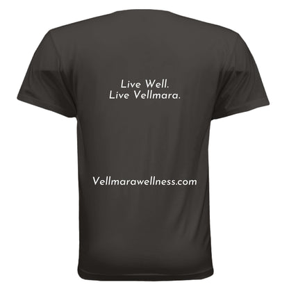 Live Well moisture wicking performance T-shirt by Vellmara