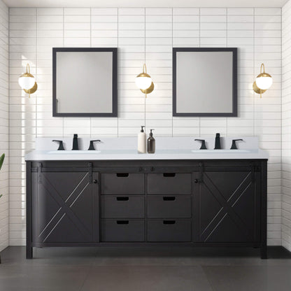 Nuvia 80-Inch Fully Assembled Double Bath Vanity With Soft Close Cabinets [No Countertop] (SAK53904)