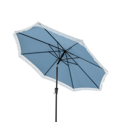 9 FT Patio Umbrella with Sun-Protective Canopy for Patio Garden Pool