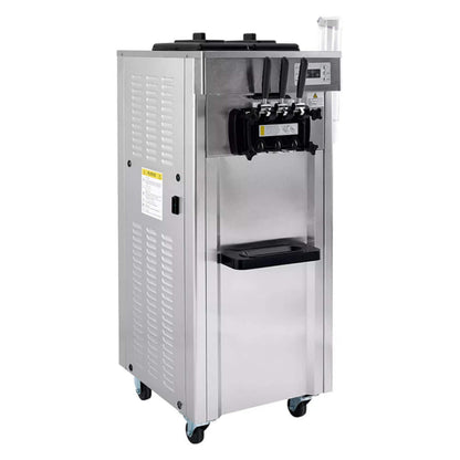 Premium Commercial 3-flavor Freestanding Soft Serve Ice Cream Machine Maker, 21-31 L/H (SAK21874)