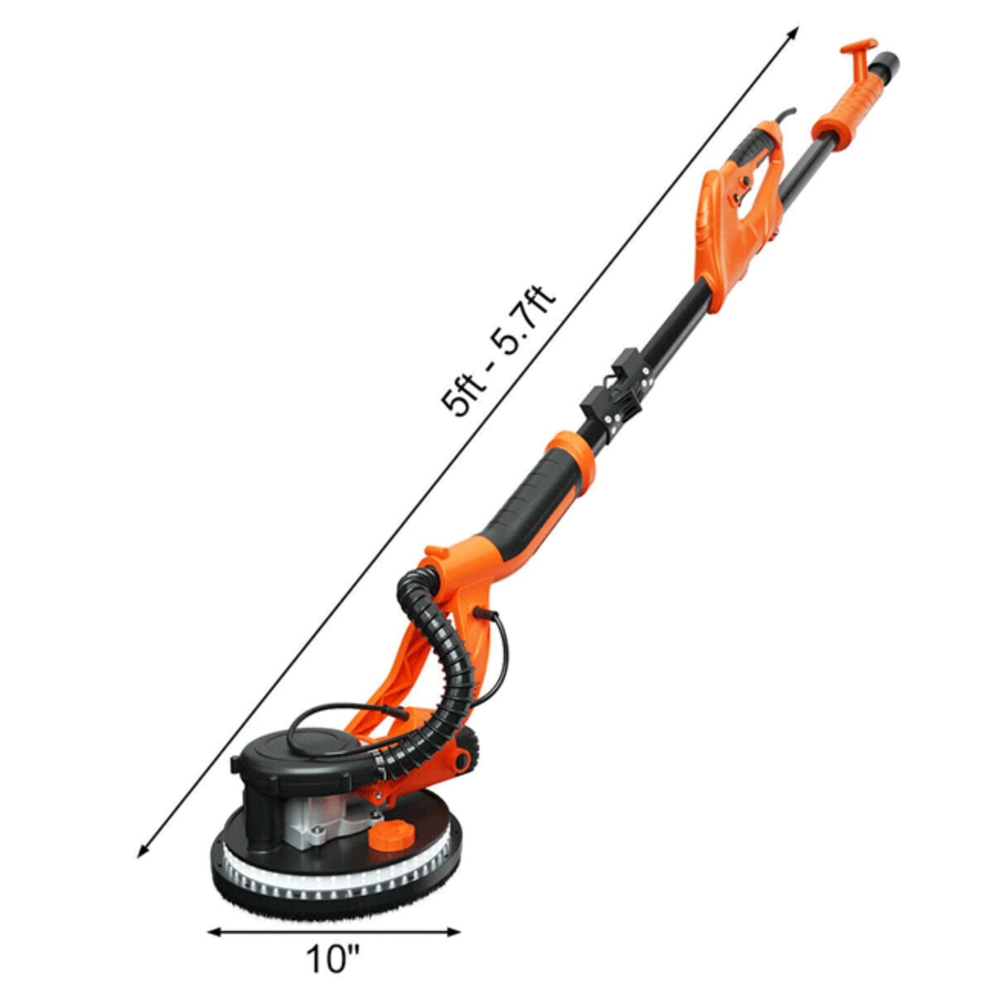 Professional Electric Drywall Ceiling Pole Sander W/ Vacuum, 750W (SAK97855)