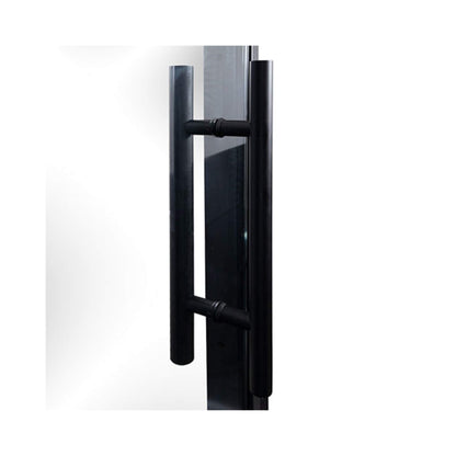Prosaunas 36X81-Inch Black Alder Clear Prehung ADA Glass Sauna Door (SAK15497)