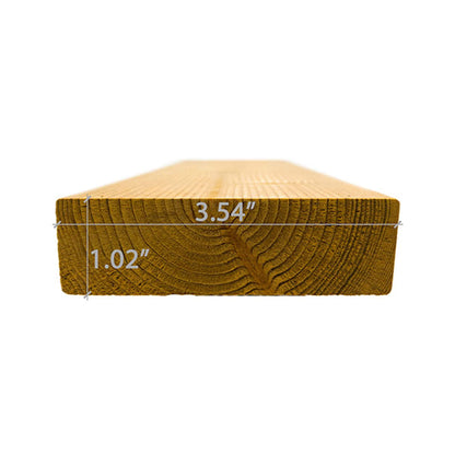 Prosaunas Thermo-Spruce 2X4 S4SEE SHP Sauna Bench Wood (SAK63570)