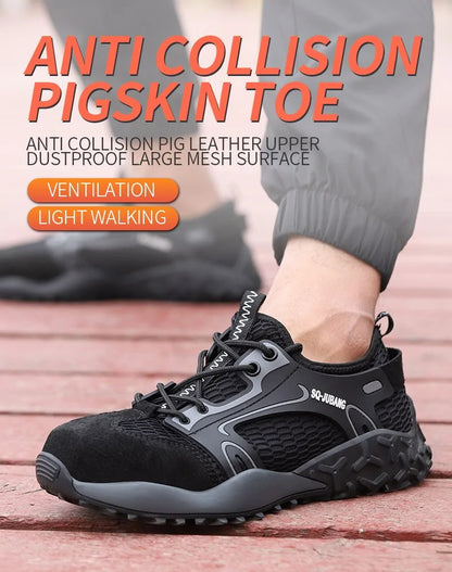 Steel Toe Anti-Collision Breathable Safety Work Boots