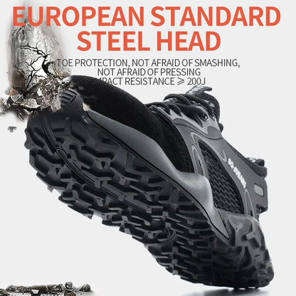 Steel Toe Anti-Collision Breathable Safety Work Boots