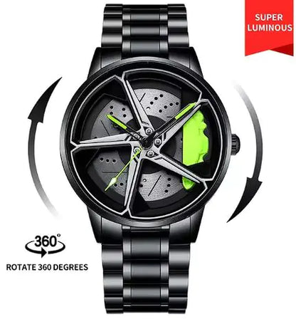 Men's Sports Car Wheel Watch