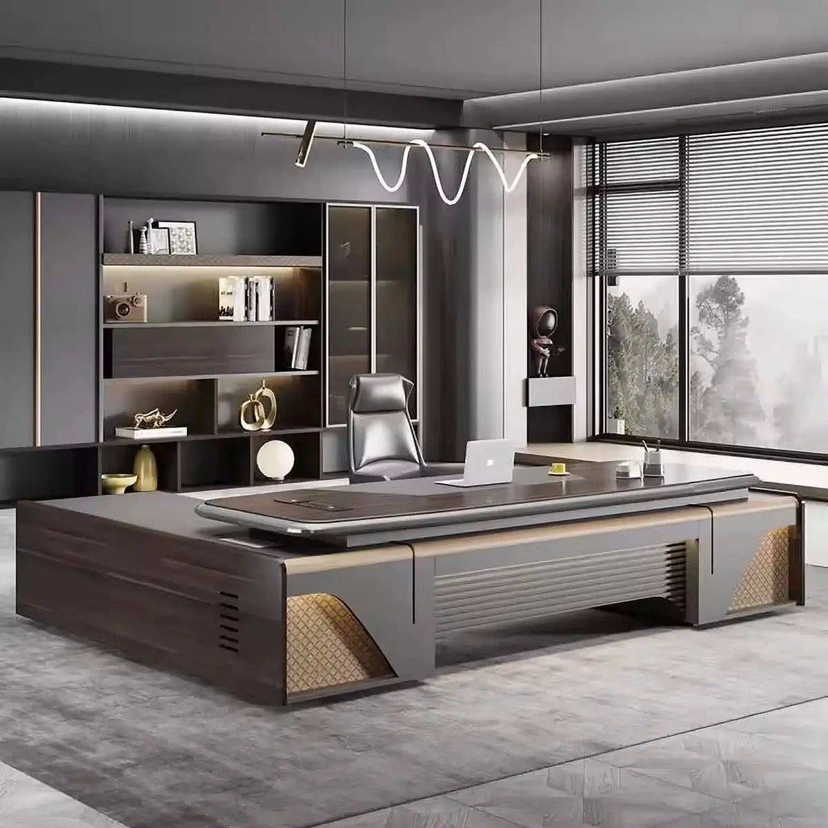 Stellan · Modern L-Shaped Executive Desk