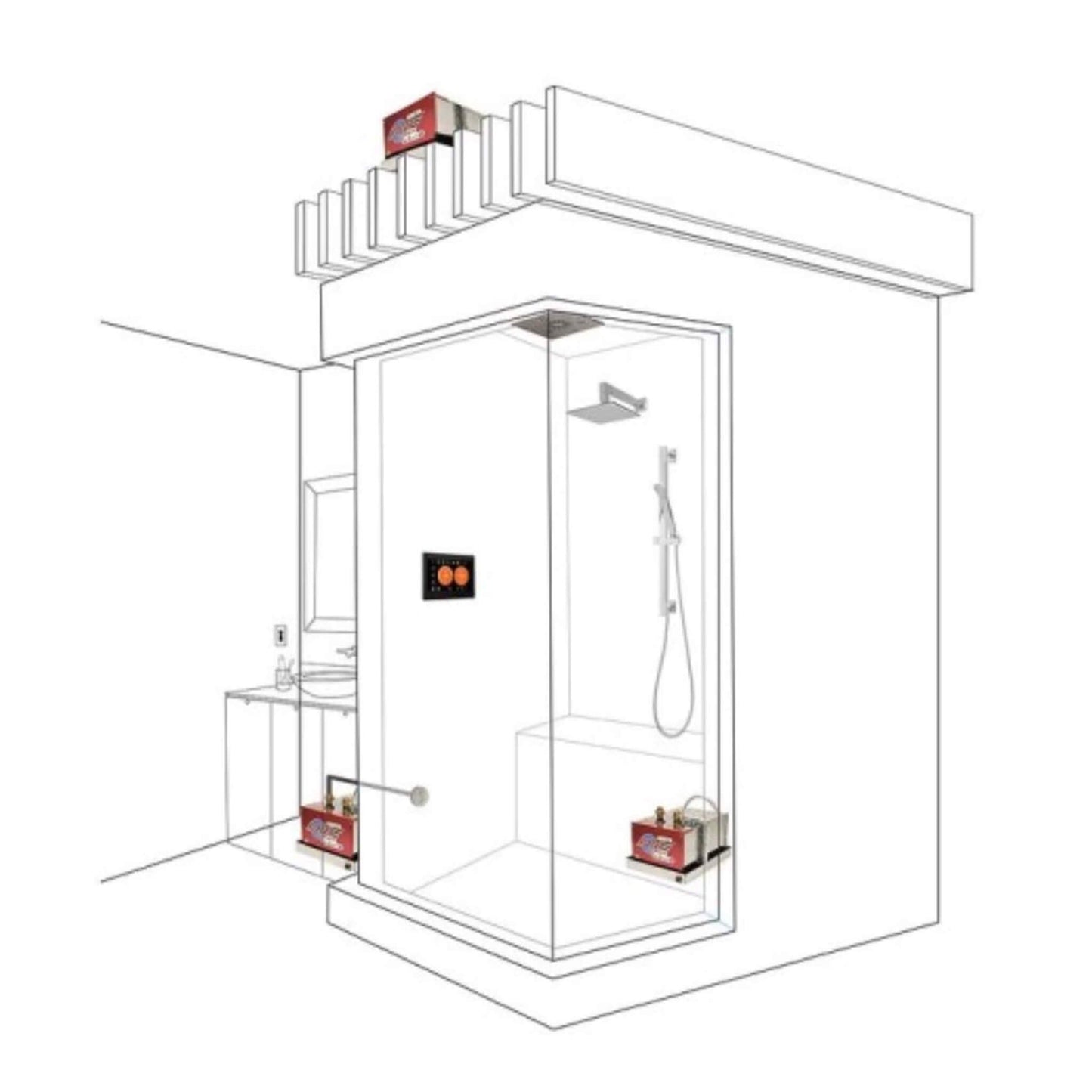 ThermaSol 6KW Pro Series II Advanced Steam Shower Generator With PowerFLush [PROII-84] (SAK86327)