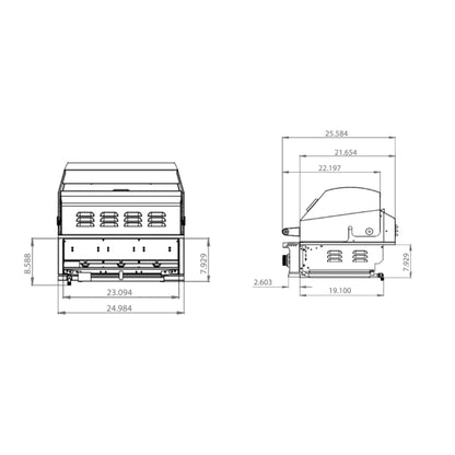 TrueFlame E-Series Stainless Steel Gas Freestanding Grill With Cart [TFE25/32] (SAK96473)