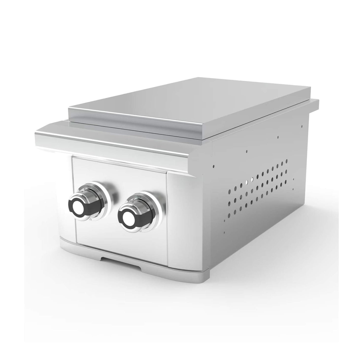 Wildfire Outdoor Living Ranch Pro 14-Inch Stainless Steel Double Side Burner [WFDBLSBRN-BSS/SS] (SAK64352)