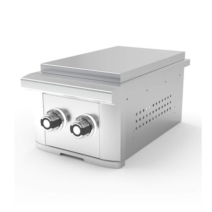 Wildfire Outdoor Living Ranch Pro 14-Inch Stainless Steel Double Side Burner [WFDBLSBRN-BSS/SS] (SAK64352)