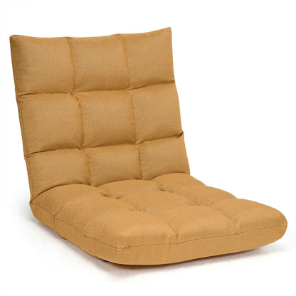14-Position Adjustable Folding Lazy Gaming Sofa